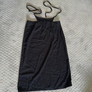 Cider Black skirt size L with wrap around waist tie